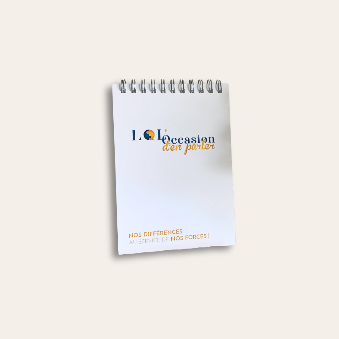 Bloc-notes effaçable à l’eau et personnalisable Bloc-notes blanc et personnalisé.