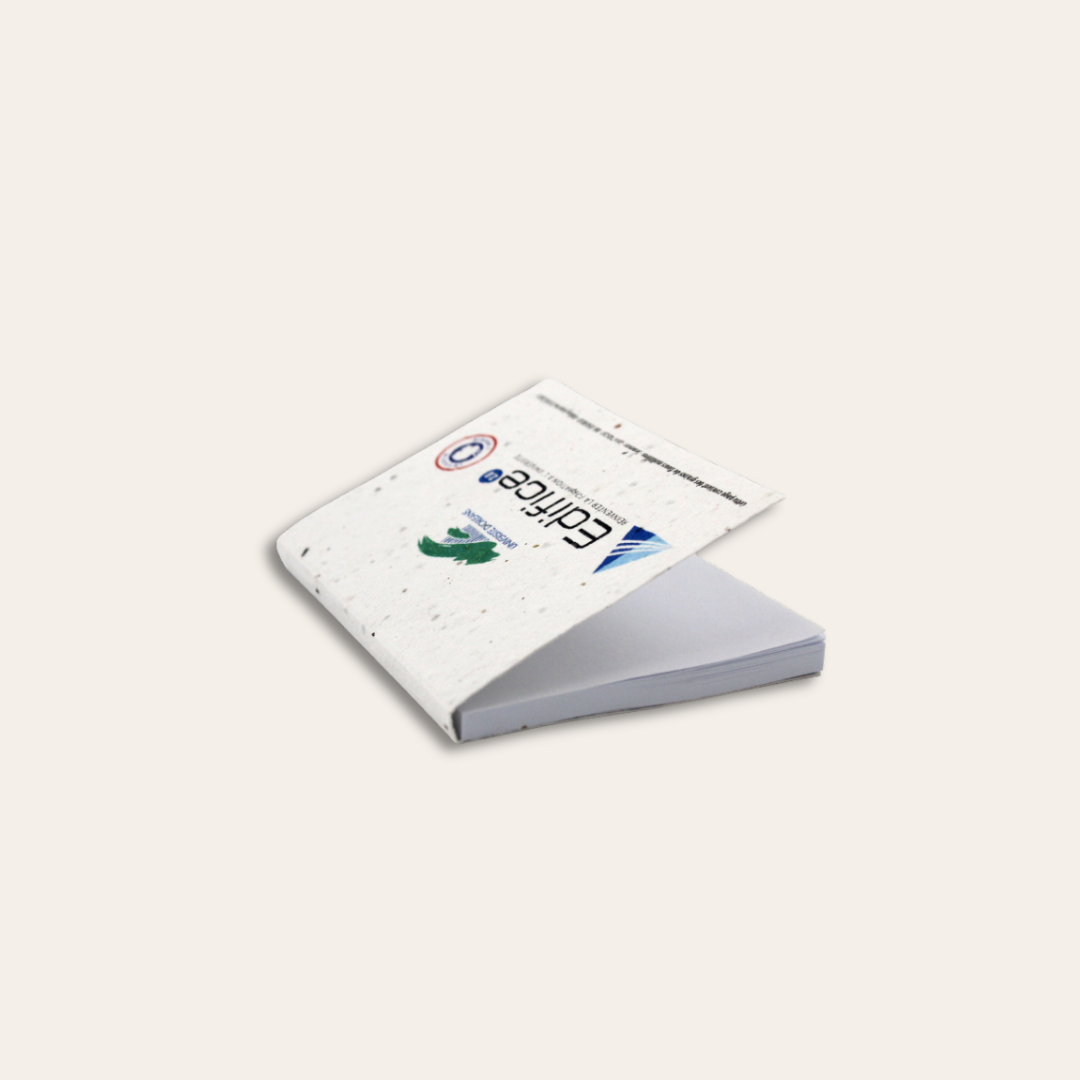 Bloc-notes graines personnalisé Edifice Bloc-notes personnalisé au logo Edifice.