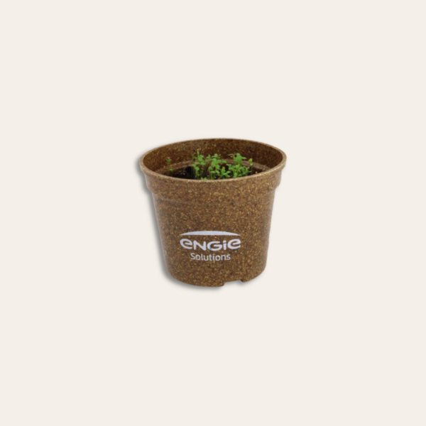 Pot de plante, personnalisé pour Engie.