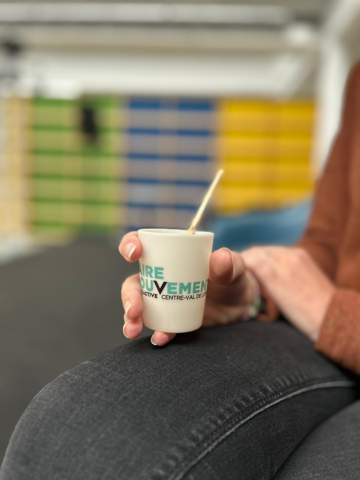 Picup12 bio gobelet petit gobelet café avec touillette