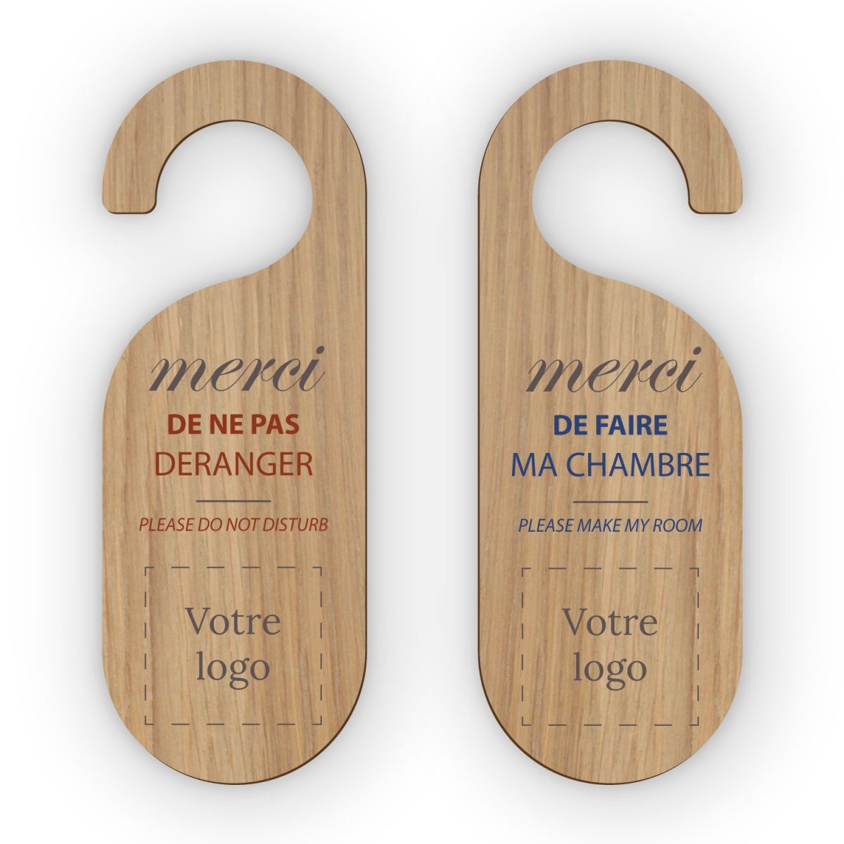 accroche-porte-en-bois-premium1 cravate accroche porte en bois hôtel qualité premium