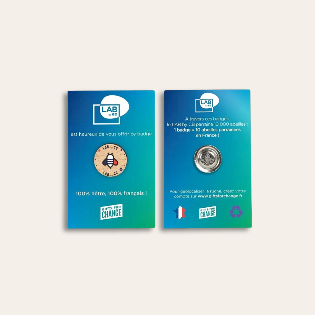 Badge bois aimant publicitaire taille S Badge bois aimant personnalisé.