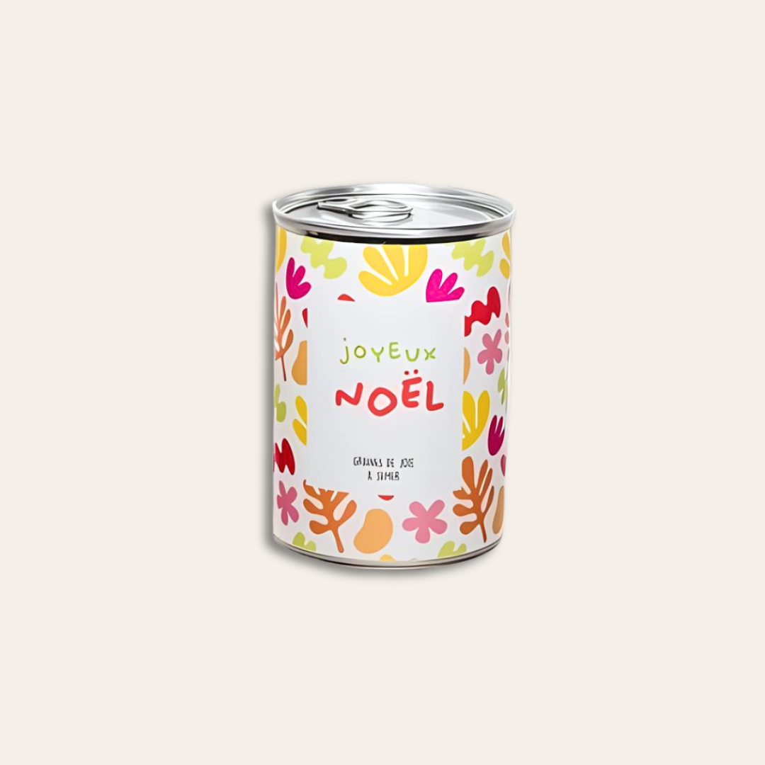 Boîte à graines pour Noël.