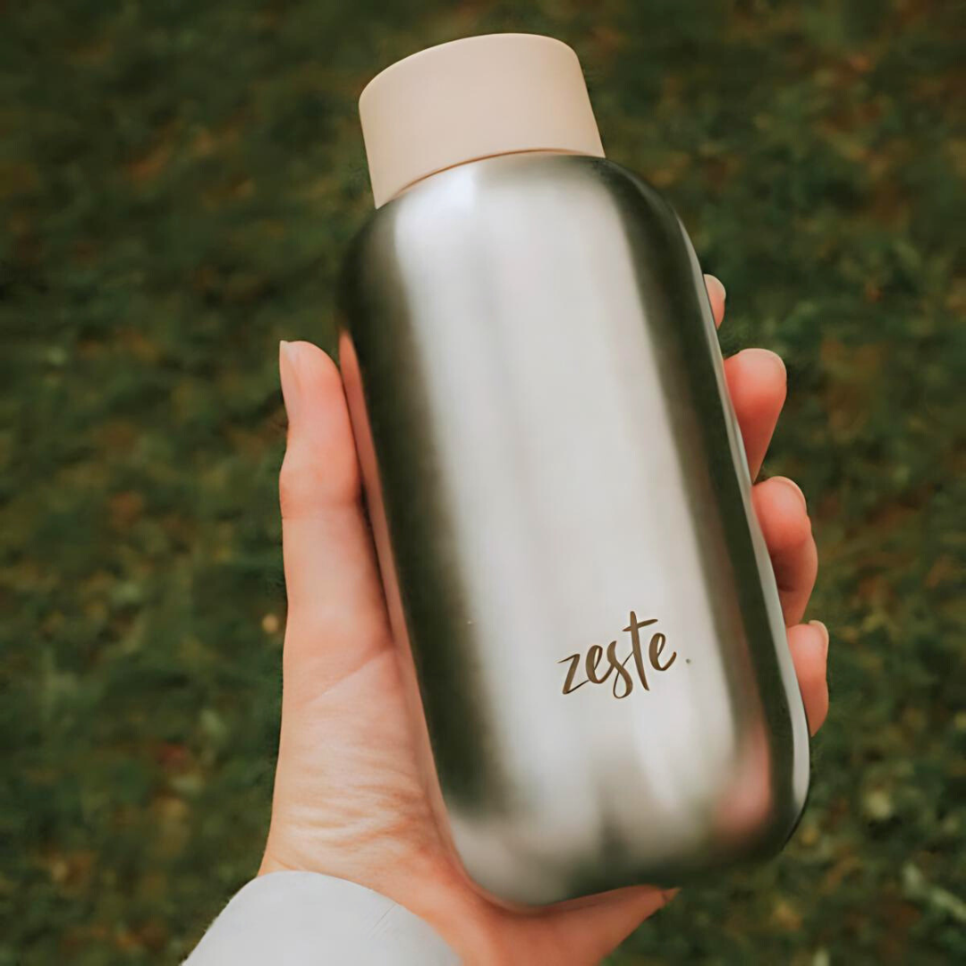 Gourde inox France durable Gourde inox France main