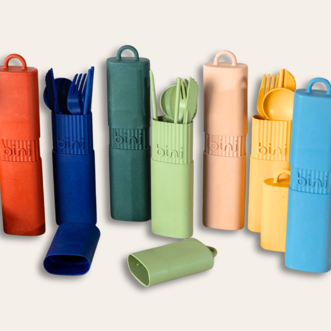 Kits couverts éco-conçus différents coloris.