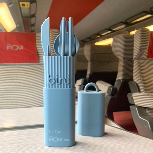 Kit couverts éco-conçus et personnalisé SNCF.