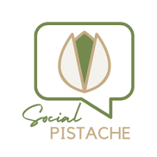 logo forme pistache verte avec sa coque entrouverte