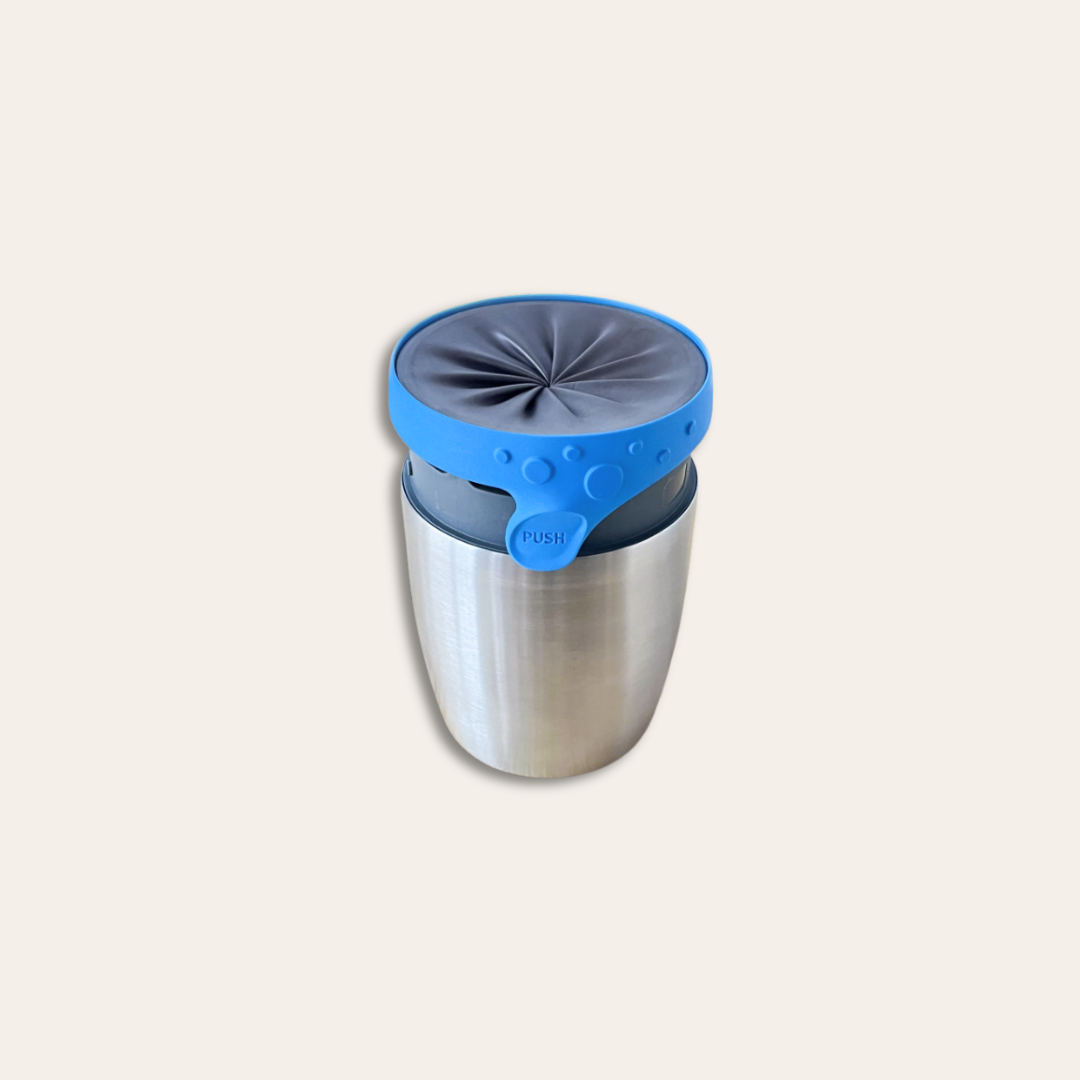 Mug inox 200ml fabriqué en France Mug inox isotherme refermable de 200ml fabriqué en France.