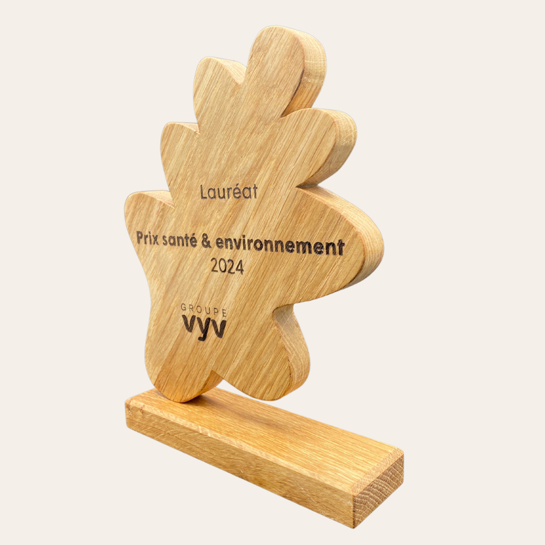 Trophée 8 remise de prix en bois sur-mesure