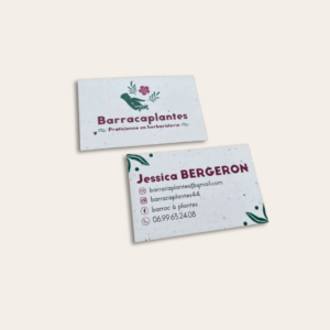 Carte de visite - papier végétal