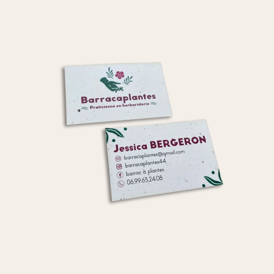 Cartes de visite Papier Tulipe