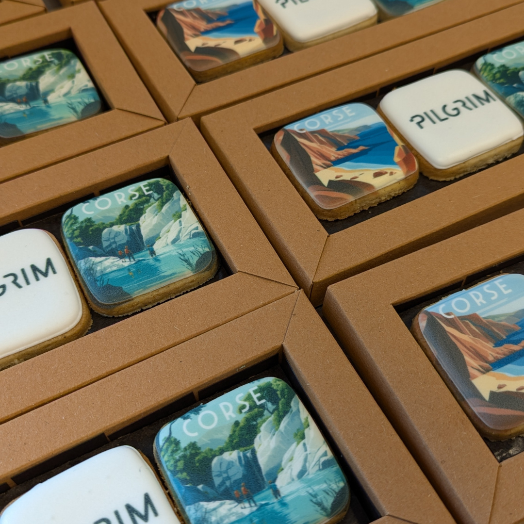 coffret biscuits personnalisés coffret de 3 biscuits voyage