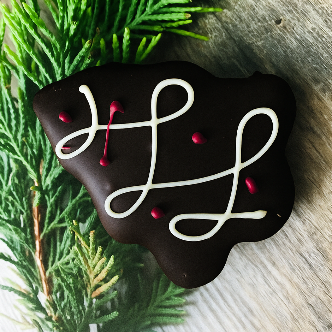 Sapin chocolat noir guimauve