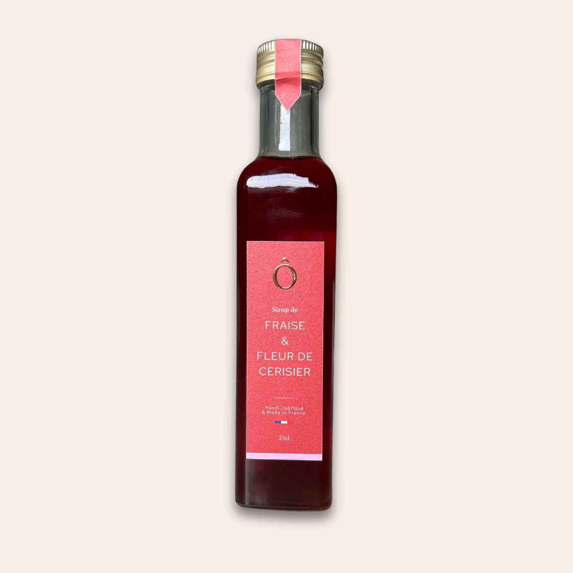 Sirop fraise et fleur de cerisier 100% solidaire sirop de fraise et fleur de cerisier solidaire