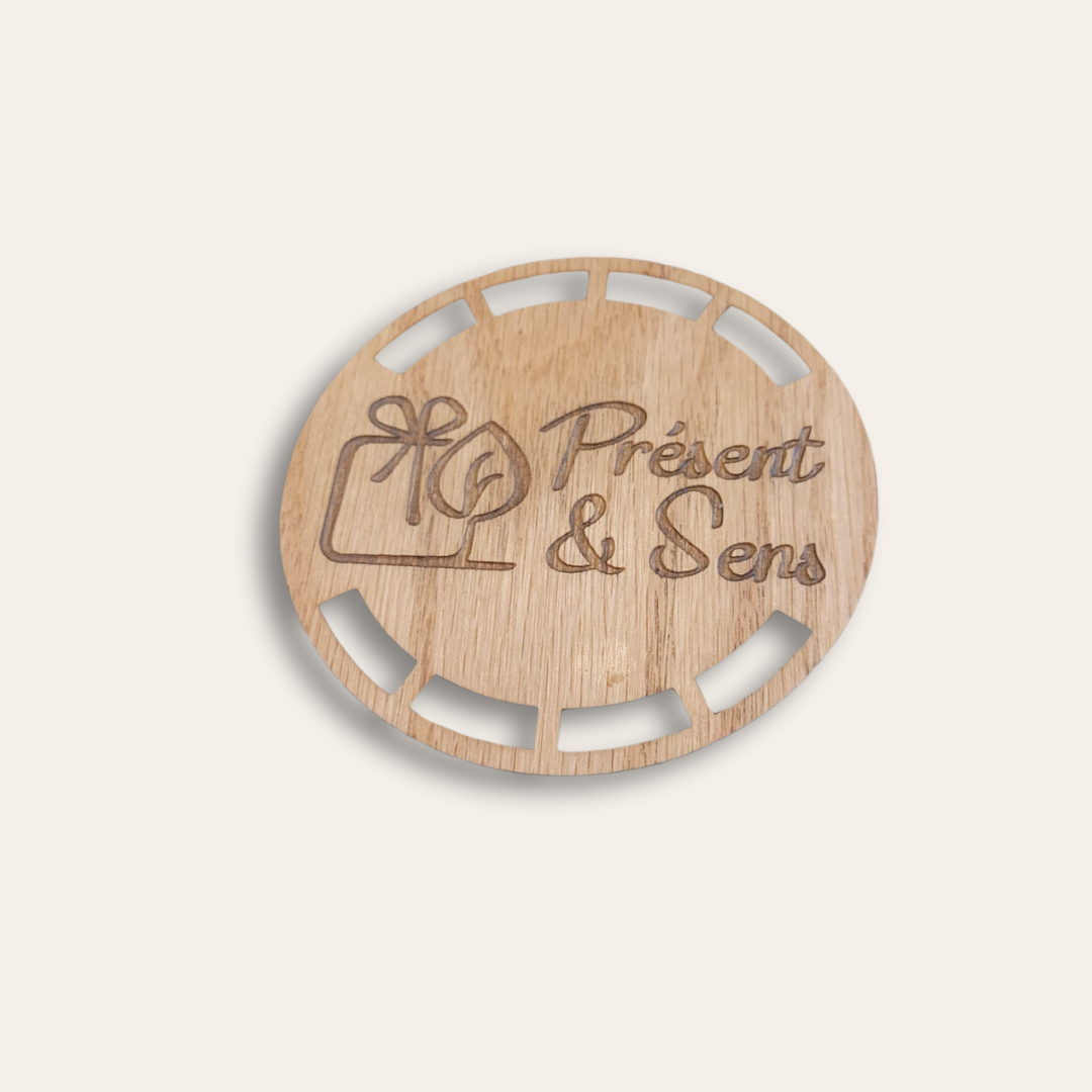 sous bock en bois artisanal sous-bock en bois artisanal personnalisé gravure laser